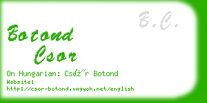 botond csor business card